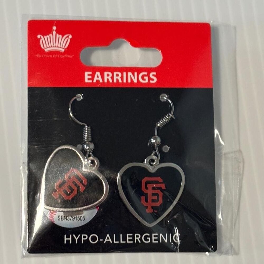 Mlb Women's Silver and Black Jewellery